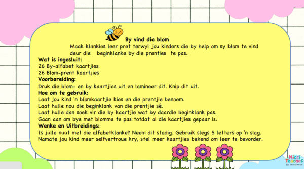 By vind die blom-Alfabet
