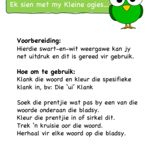 Ek sien met my kleine ogies-ui klank