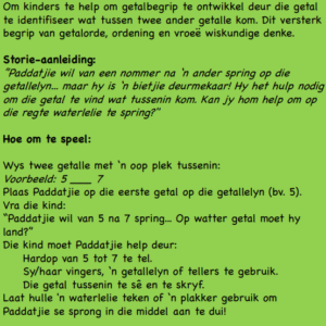 Getal Tussen-Paddatjie Spring