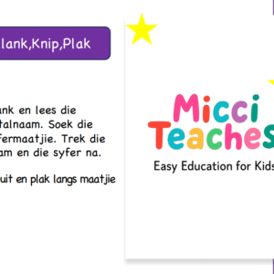 Klank,Knip,Plak-Getalnaam en syfermaatjie