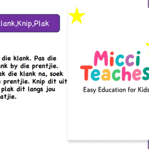 Klank,Knip,Plak-Letters van die Alfabet