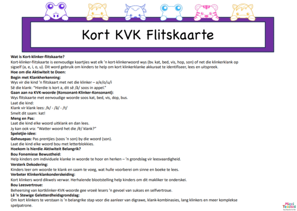 Kort KVK Flitskaarte