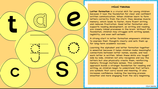 My Letter Formation Pack-a-z