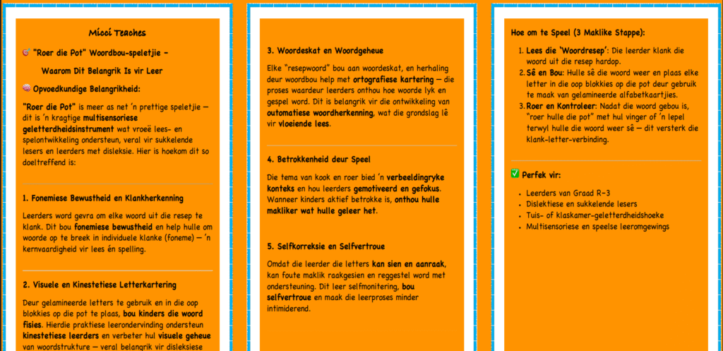 Roer die Pot-Sigwoorde