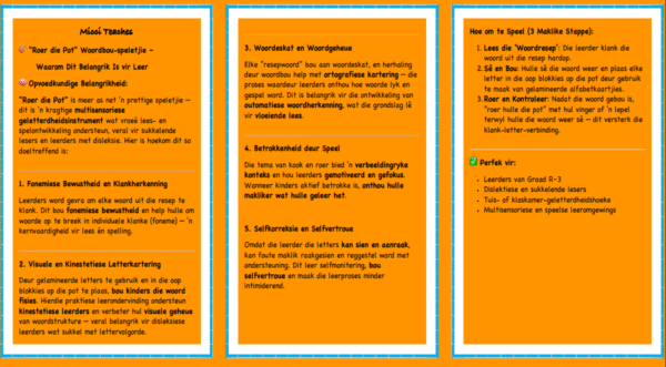 Roer die Pot-am woorde