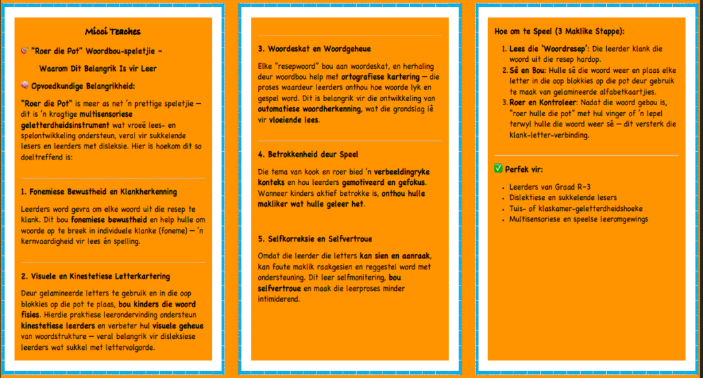 Roer die Pot-ot woorde