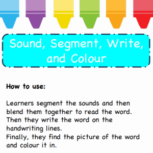 Sound,Segment,Write,and Colour-CVC words