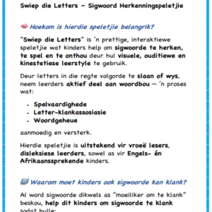 Swiep die Letters-Sigwoorde 2