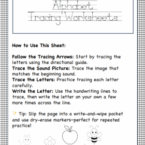 Alphabet Tracing Worksheets