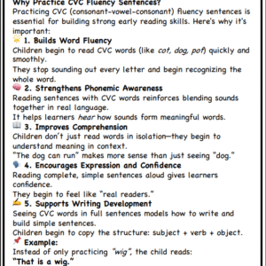 CVC Fluency Sentences - that, is, a, I, see - Short I