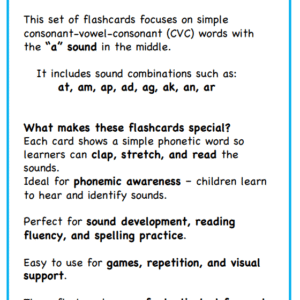 CVC Sounds - a Sound Flashcards