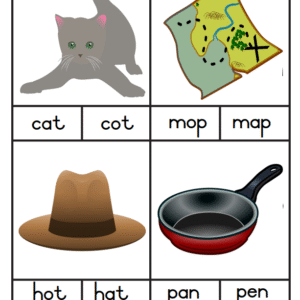 CVC words-Peg the correct word