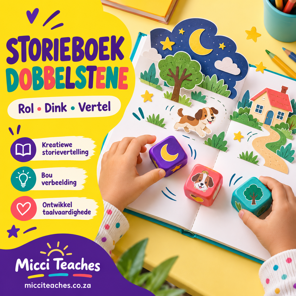 Storieboek-Dobbelstene