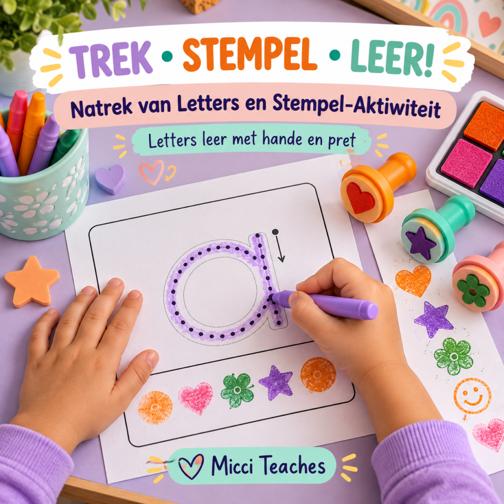 Natrek van Letters en Stempel-Aktiwiteit
