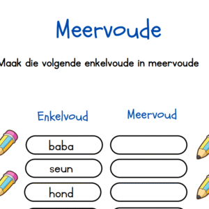 Colorful Illustrative Plural of Nouns English Worksheet