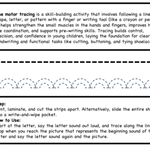 Fine Motor Tracing-Alphabet