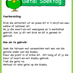 Getal Soektog- Telrame