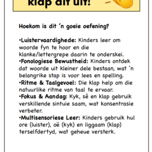Lettergrepe - Klap dit Uit