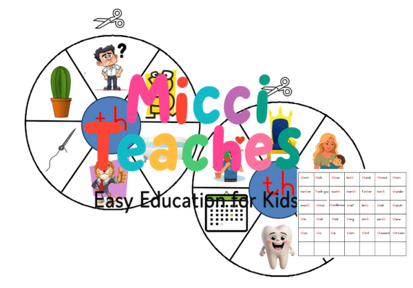 Digraph Clip Card Wheels - th, sh,ch - Image 2