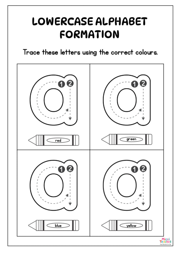 Lowercase Alphabet Formation - Image 2