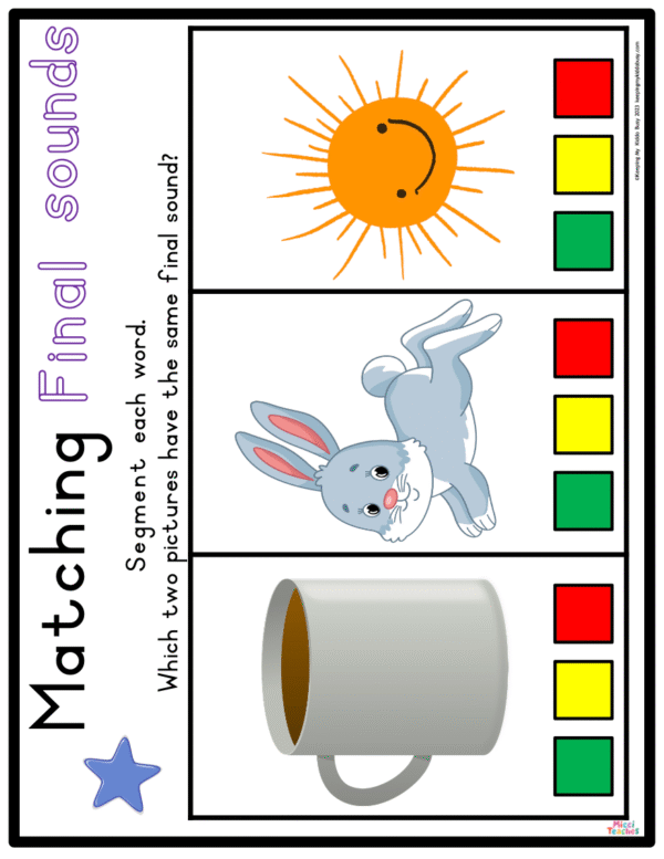 Phonemic Awareness-Segmenting,Matching and Substitution - Image 4