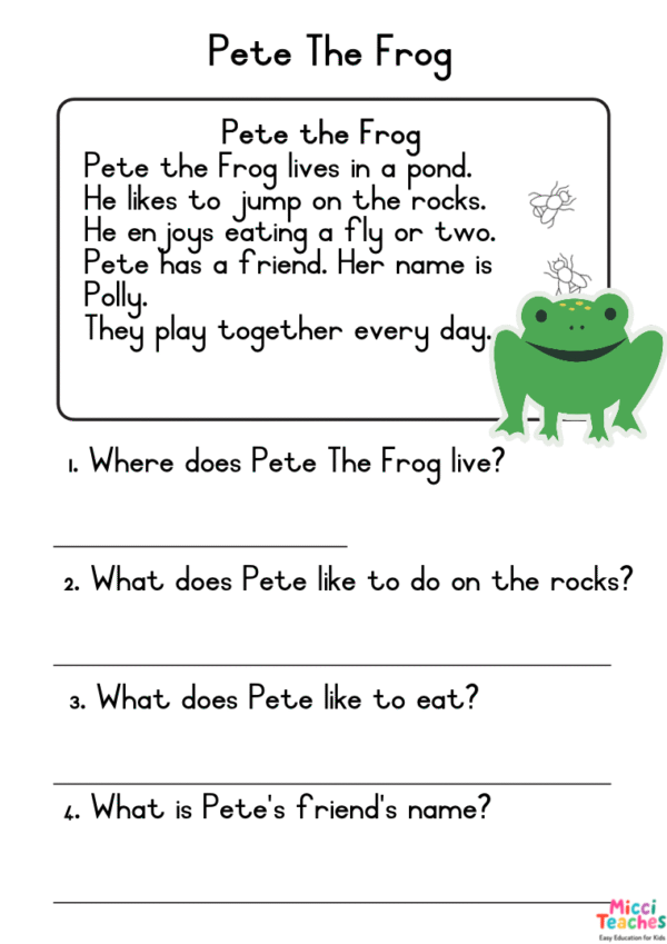 Comprehension Tests for Grade 1 and 2 - Image 2