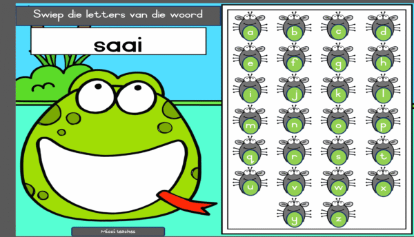 Swiep die Letters-aai Klank - Image 2
