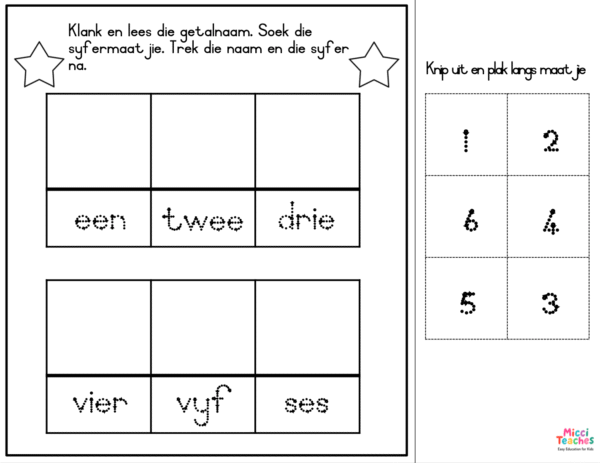 Klank,Knip,Plak-Getalnaam en syfermaatjie - Image 2