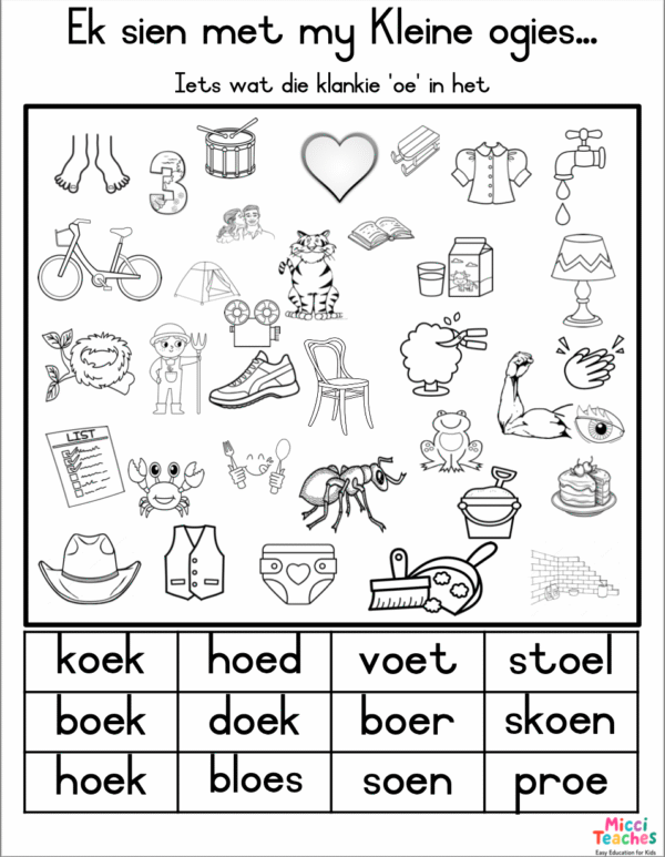 Ek sien met my kleine ogies-oe klank - Image 2