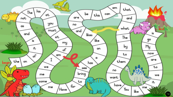 Dino- Sight Word Game - Image 2