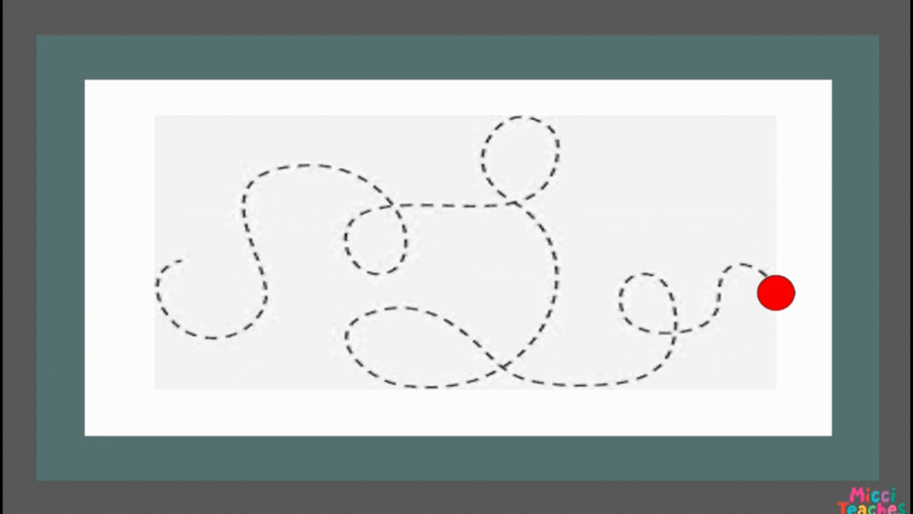 Visual Tracking 5 follow the dot and line