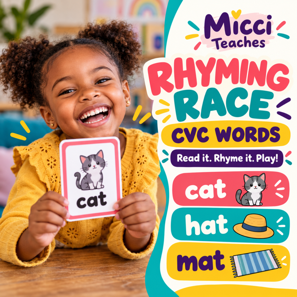 Rhyming Race CVC words