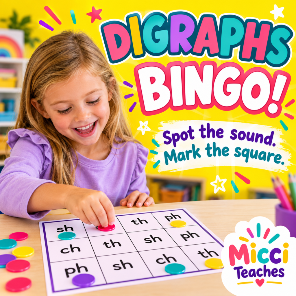 Digraphs Bingo