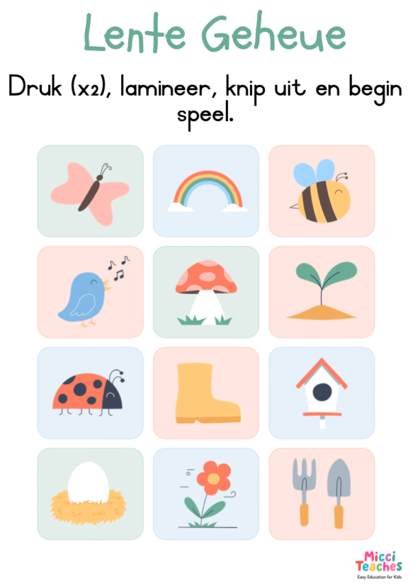 Lente Geheuespeletjie - Image 2