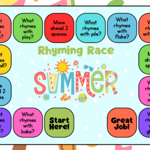 Rhyming Race Long Sounds