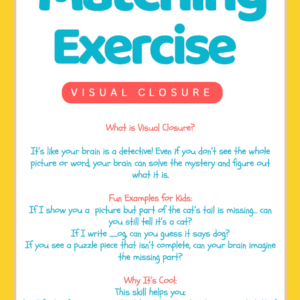 Matching Exercise - Visual Closure