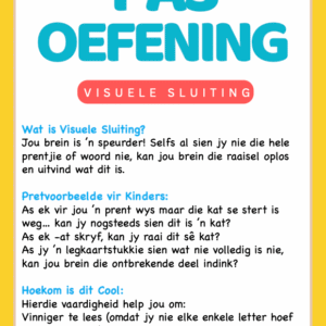 Pas Oefening - Visuele Sluiting