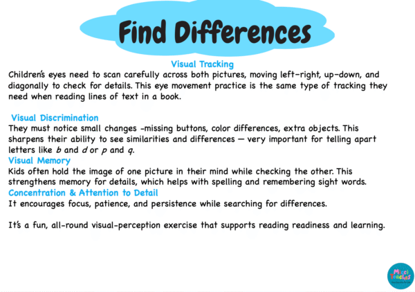 Find Differences -  Visual Tracking