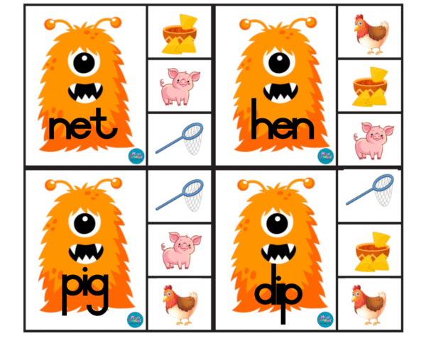 Sillu Monsters - CVC Clip Cards - Image 3