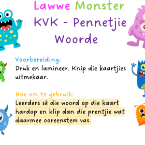 Lawwe Monster - KVK Pennetjie Woorde