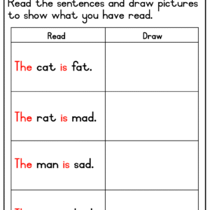 Read and Draw - The -and -Is Sentences