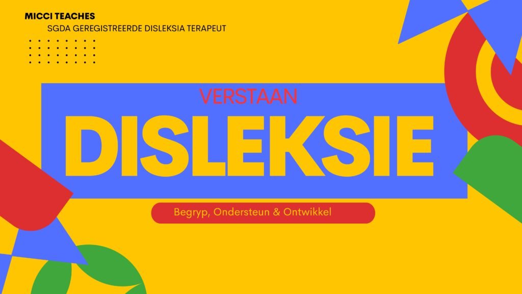 disleksie verstaan