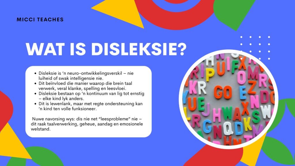 disleksie verstaan