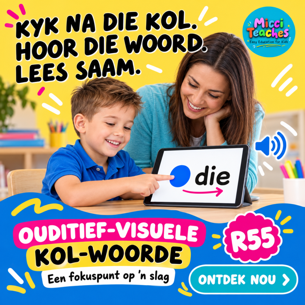 Ouditief, Visueel Kol-Woorde