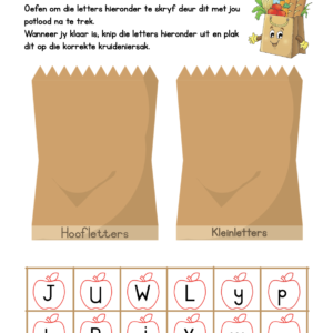 Lettersortering/Letter Sorting Uppercase and Lowercase Freebie