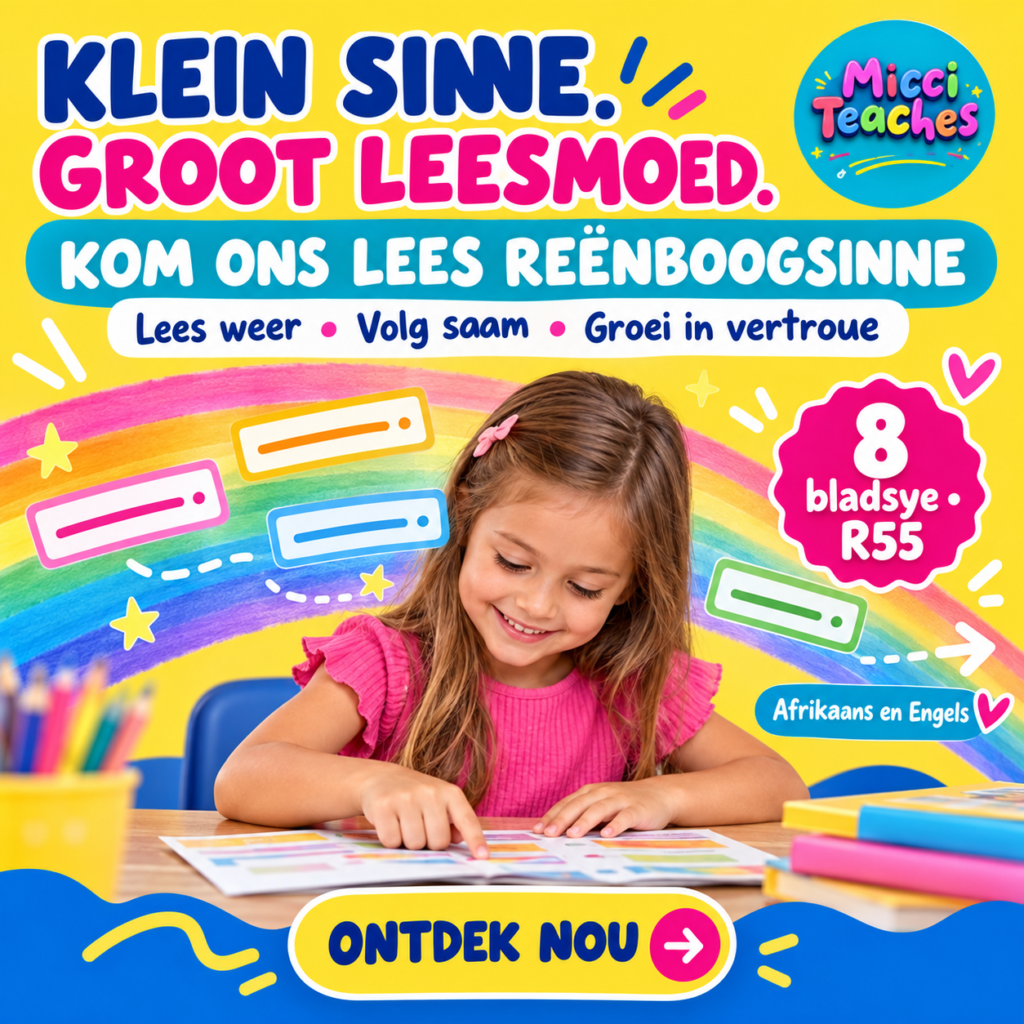 Kom ons lees Reënboogsinne - Afrikaans en Engels