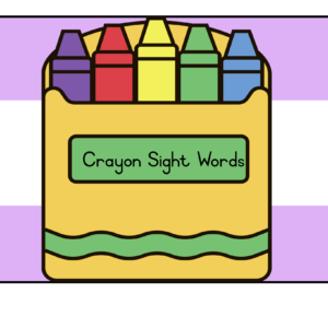 Crayon Sight Words - Kryt Sigwoorde