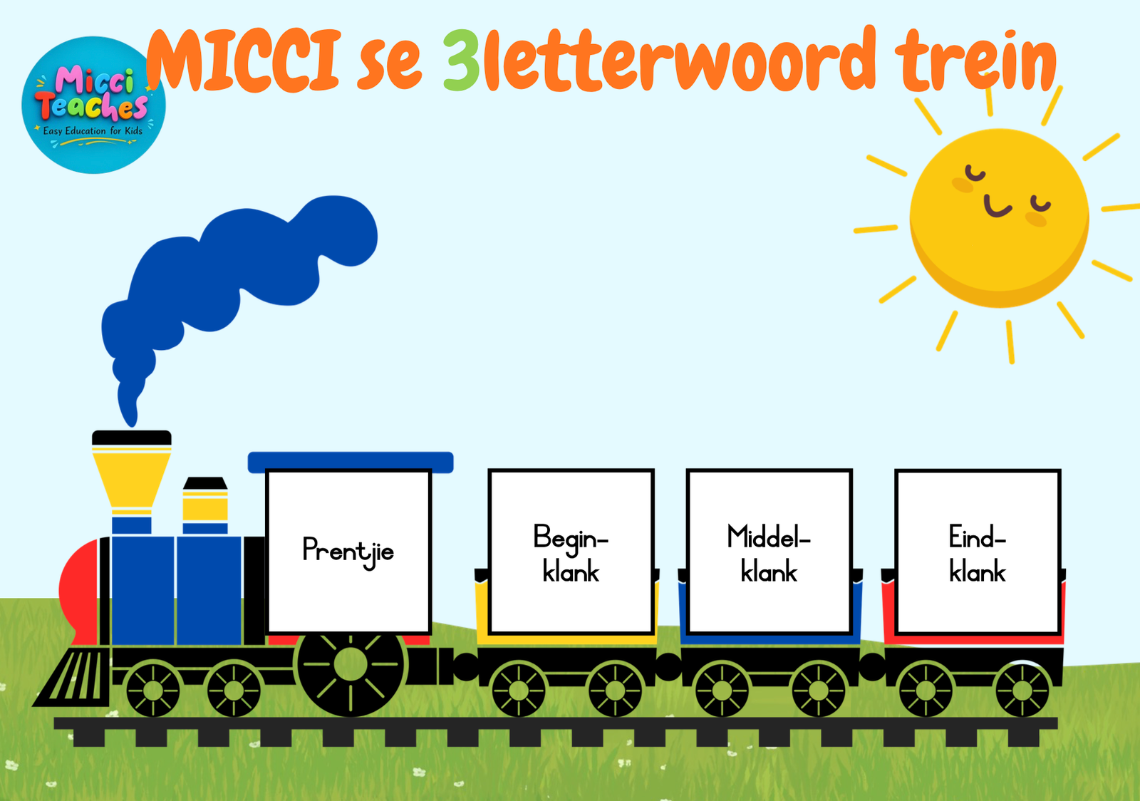 Micci's CVC Word Train - MICCI se 3letterwoord Trein - Image 4