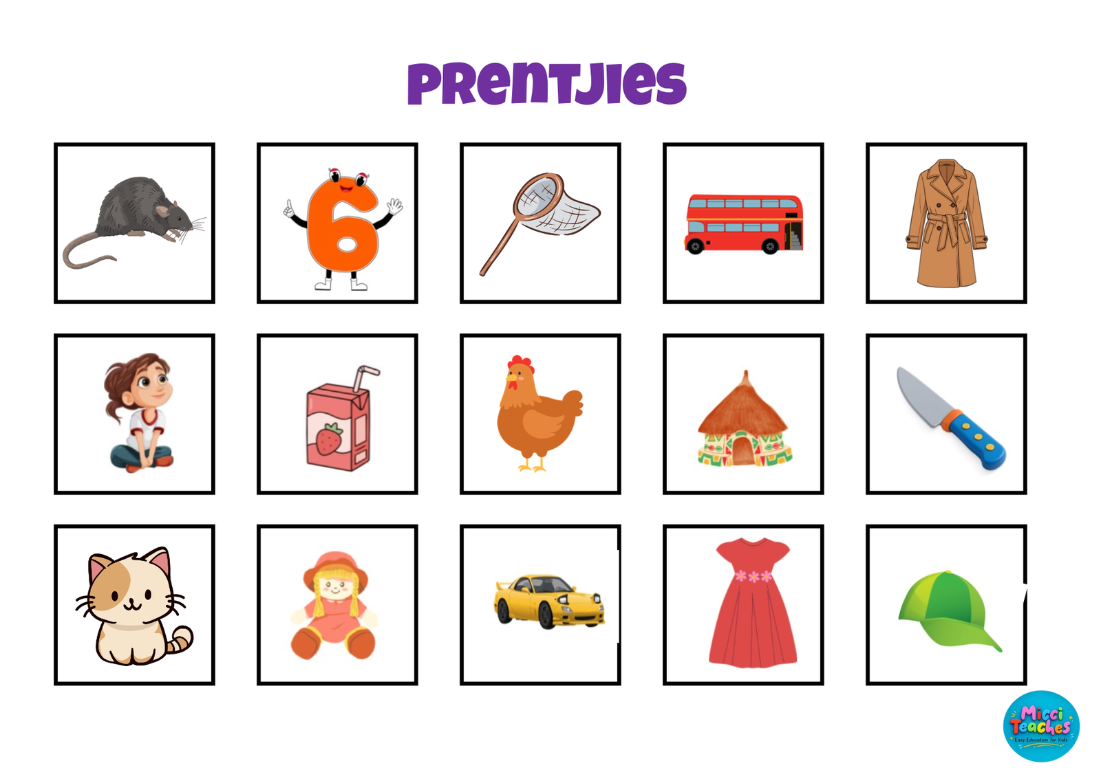 Micci's CVC Word Train - MICCI se 3letterwoord Trein - Image 5