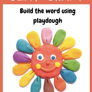 Build The Word Using Playdough - Bou Die Woord Met Klei